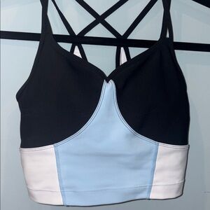 Sage  collective size small Women's Black and Light Blue Sports Bra